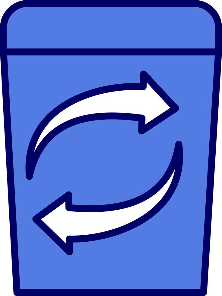 icono de vector de reciclaje