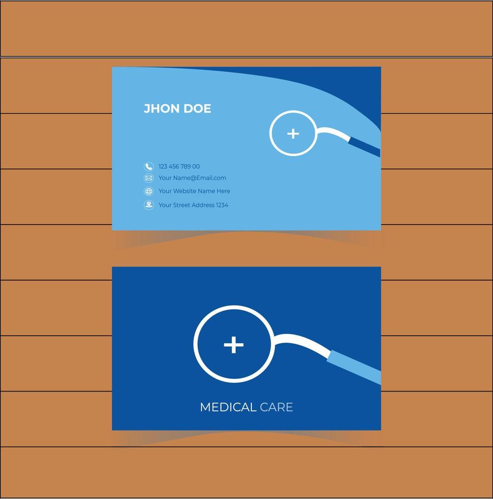 New Minimal Individual Business Card Layout vector