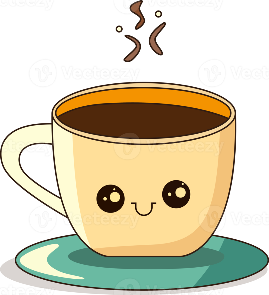 Cute Funny Coffee Cup Illustration 19080485 PNG