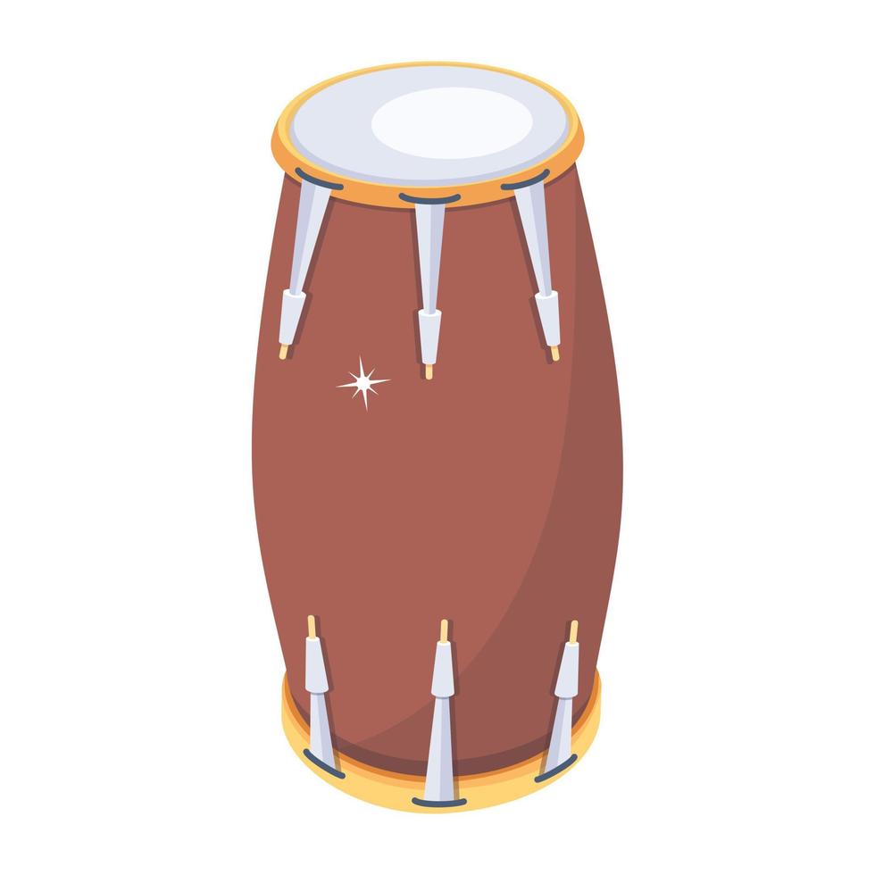 Trendy Dholak Mango vector