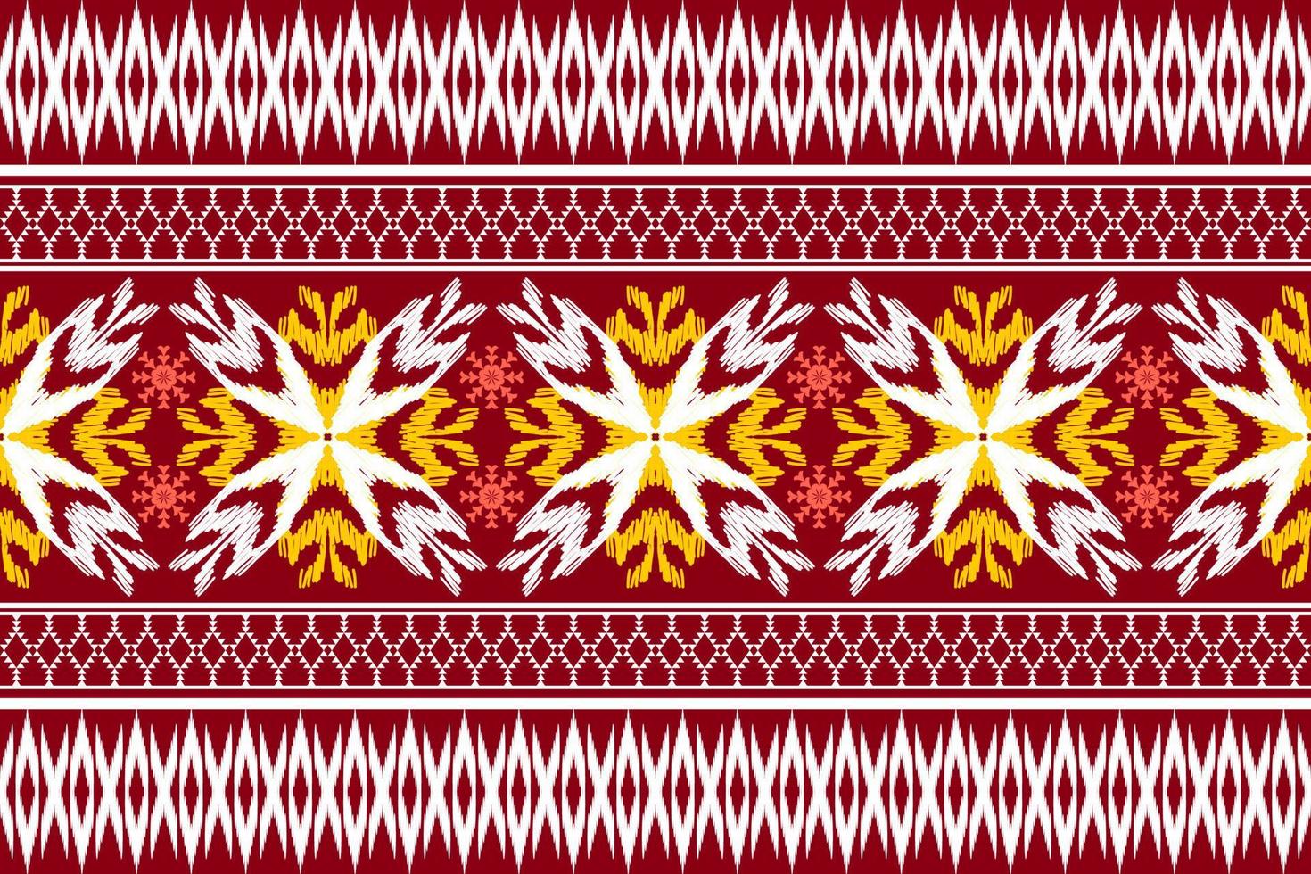 patrón de arte tradicional oriental étnico geométrico. estilo de bordado tribal de figura. diseño para antecedentes étnicos, papel tapiz, ropa, envoltura, tela, elemento, sarong, ilustración vectorial vector