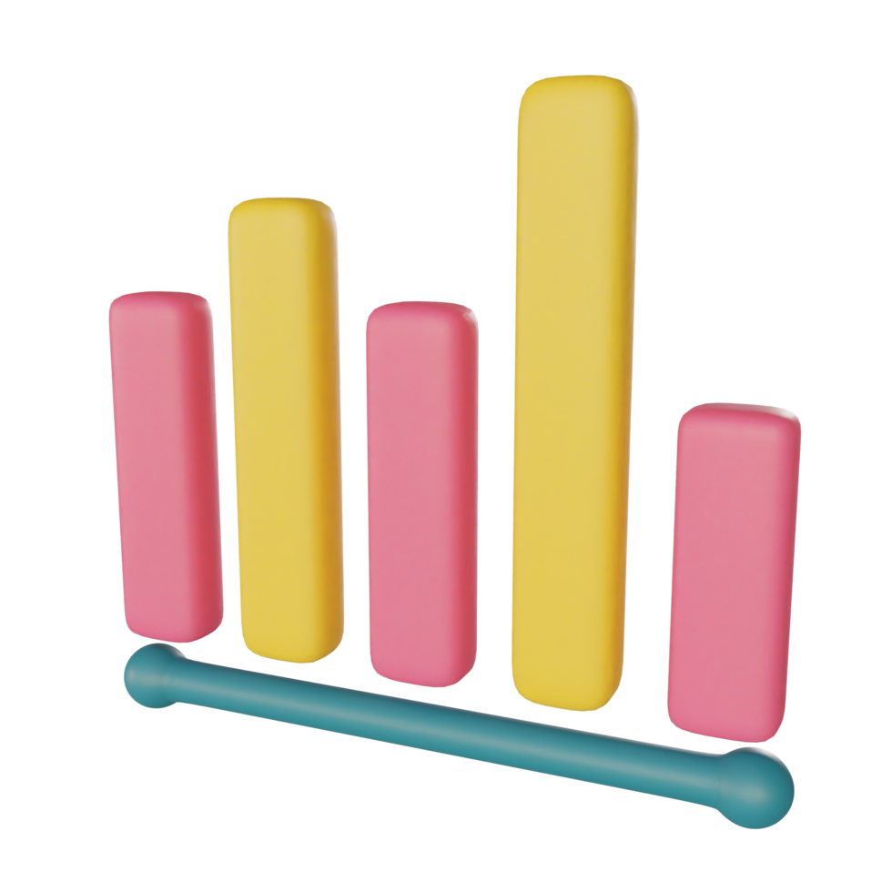 bar chart on transparent background png