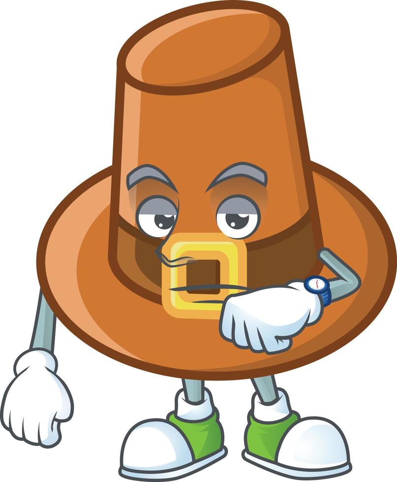 Brown Pilgrim Hat Vector