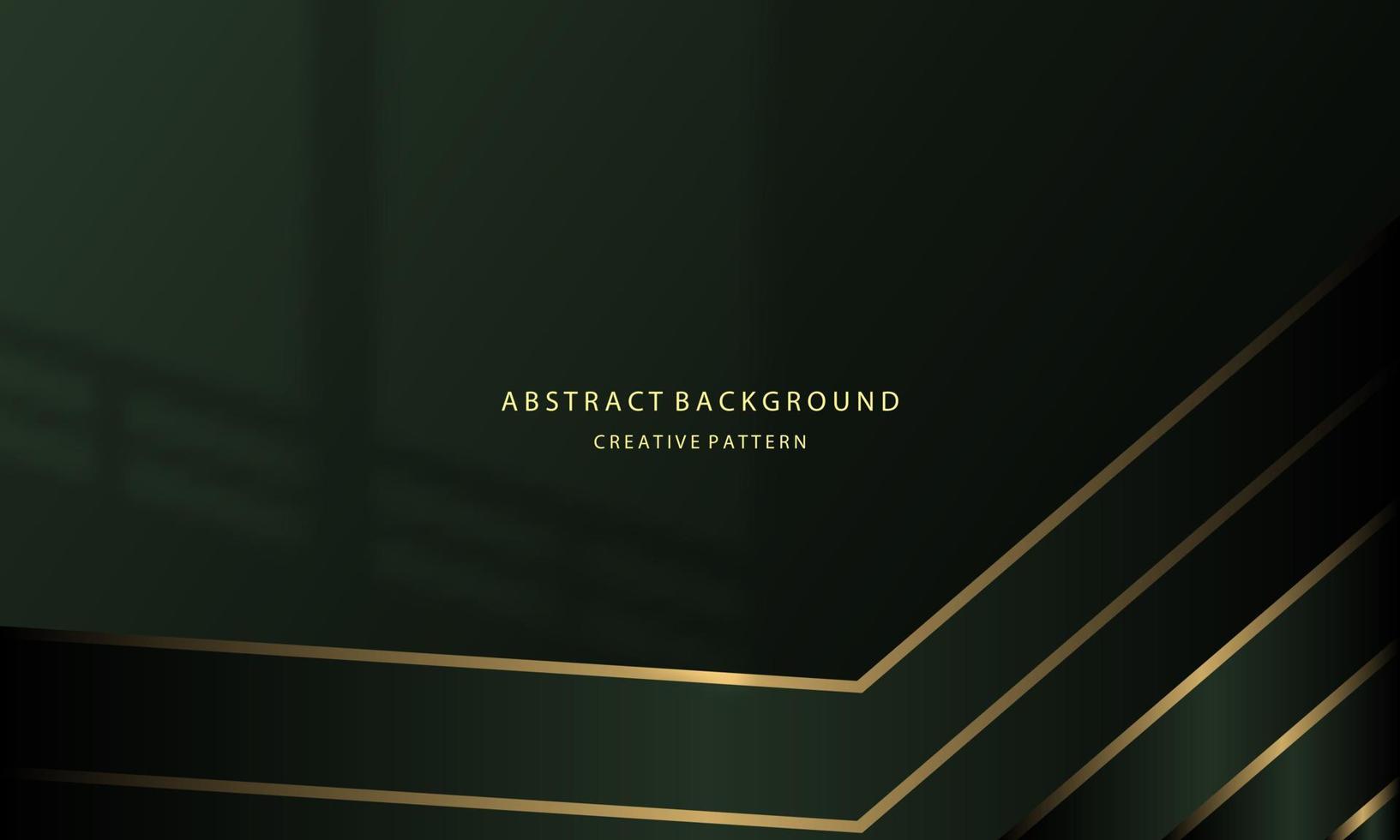 abstract background geometric liquid gradient black color and emerald gradient with gold light on the back, for posters, banners, etc., vector design copy space area eps 10