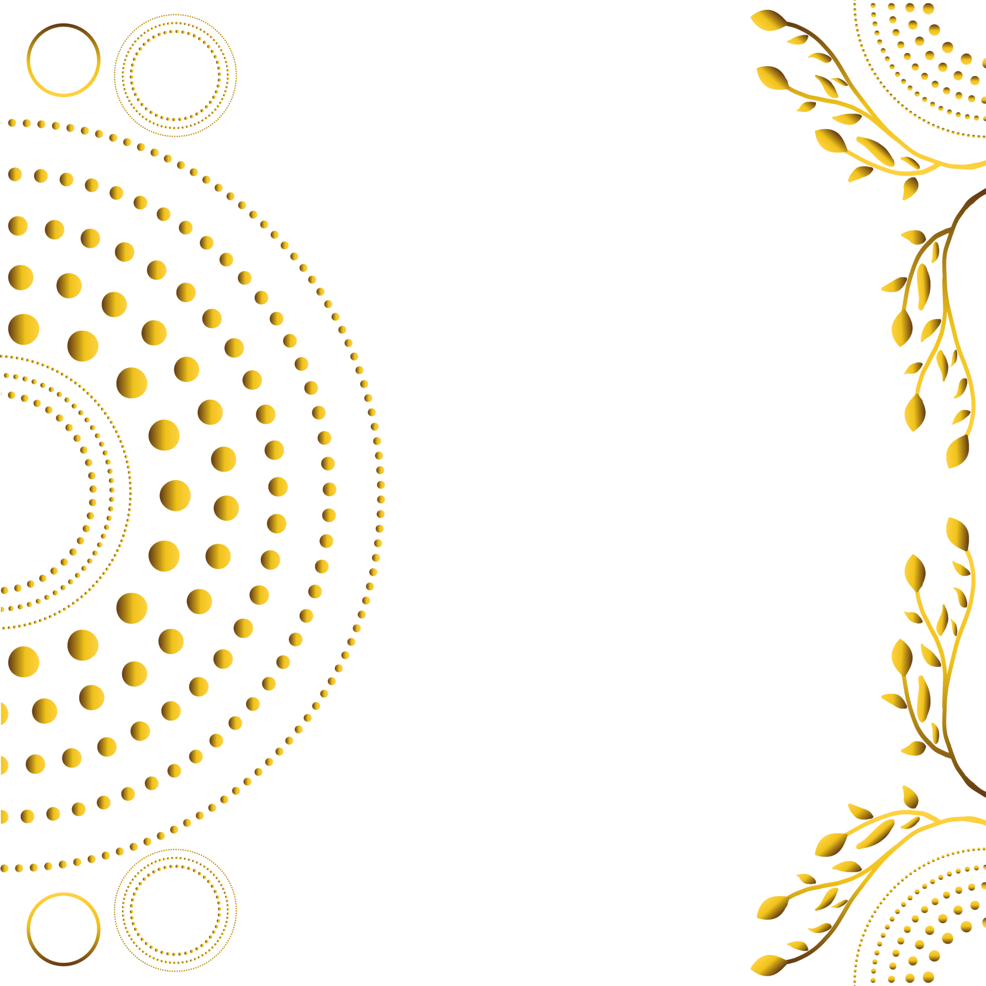 golden floral frame ornament 19080574 PNG