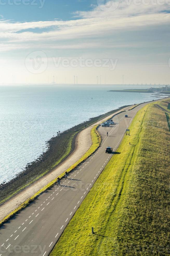 Overview from the wetlands in Burgh-Haamstede, from the Plompe tower. Zeeland, The Netherlands. photo