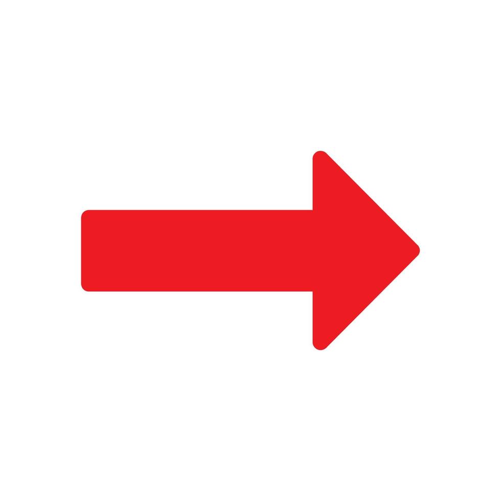 Red arrow icon vector EPS- 10