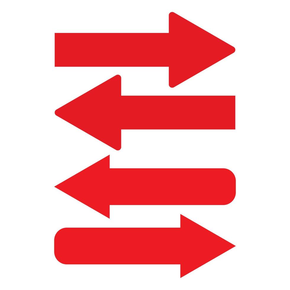 Red arrow icon vector EPS- 10