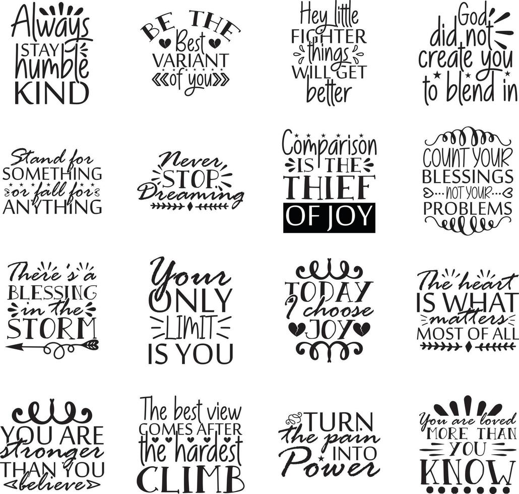 Inspirational svg Bundle ,Inspirational  t-shirt bundle vector
