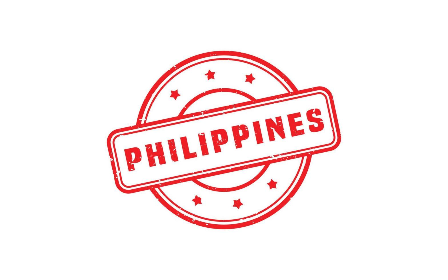 PHILIPPINES stamp rubber with grunge style on white background vector