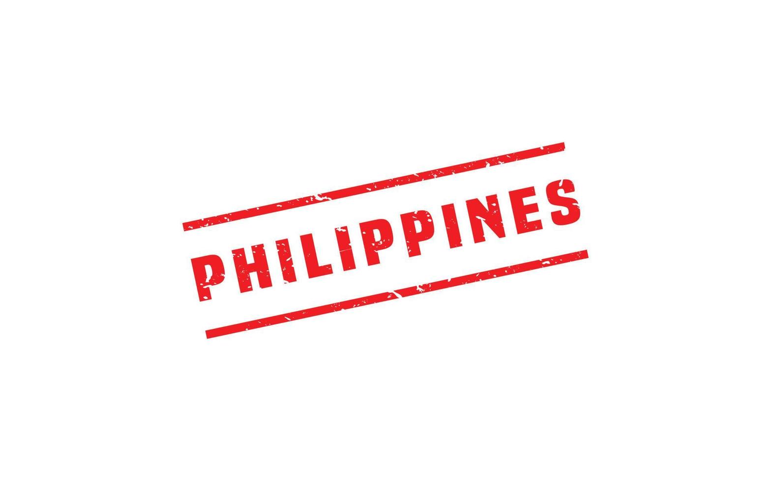 PHILIPPINES stamp rubber with grunge style on white background vector