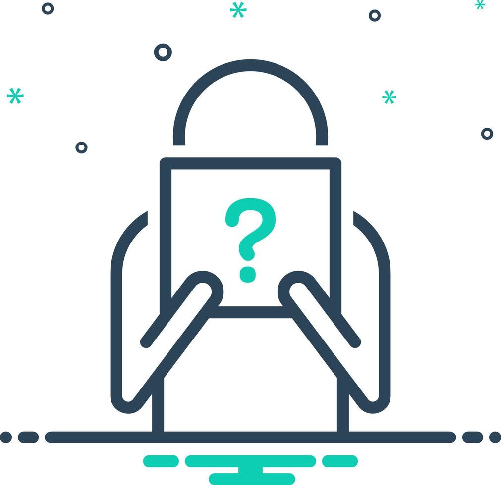 mix icon for unknown vector