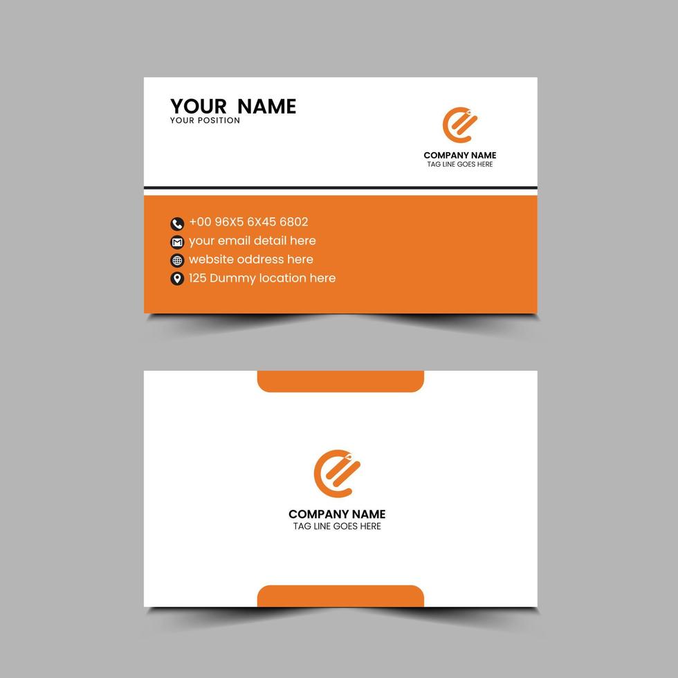 Free vector simple business card template