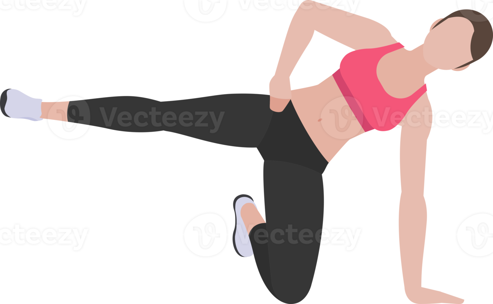 woman workout exercise png