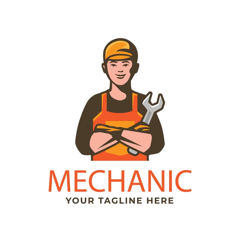 gradient mechanical engineering logo template vector