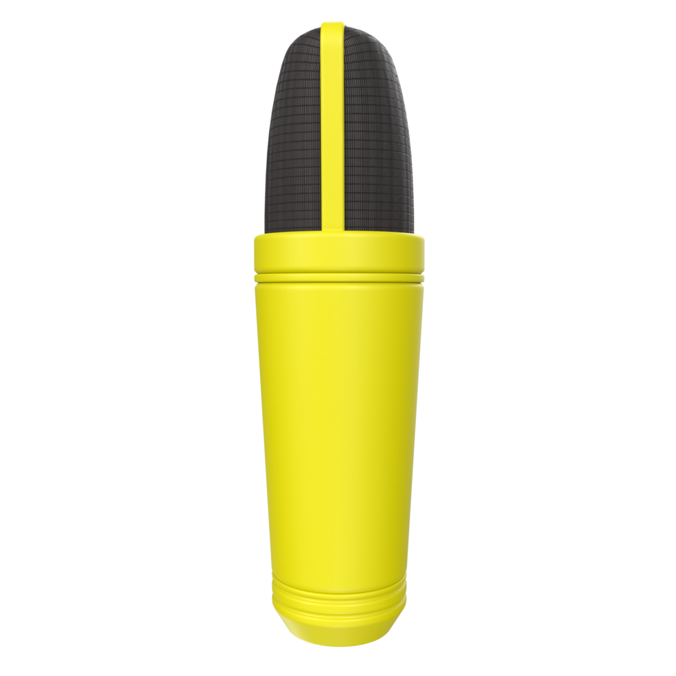 3D Rendering Of Microphone Object isolated png