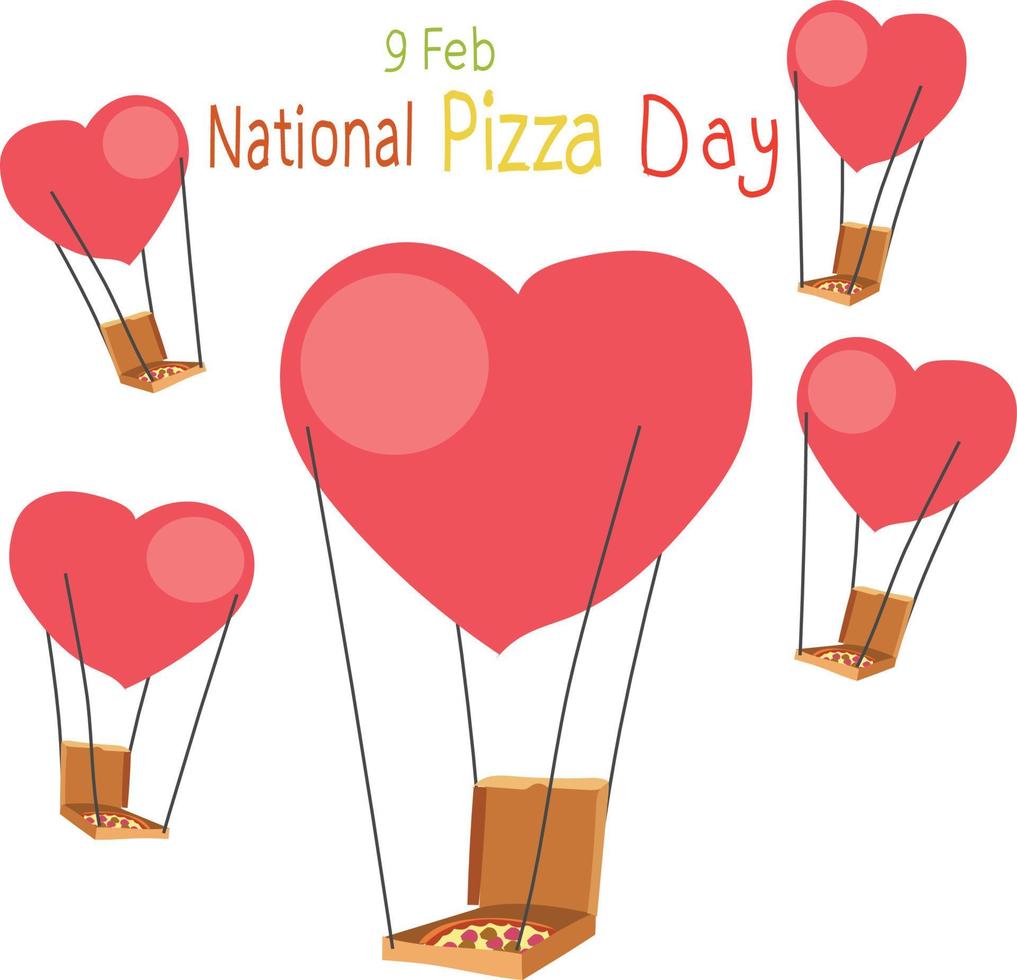 National Pizza Day Vector illustration