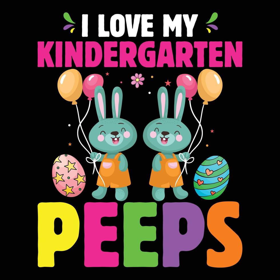 I Love My Preschool Peeps Bunnies Easter Teacher Shirt I Love My Preschool Peeps Bunnies Easter Teacher Shirt