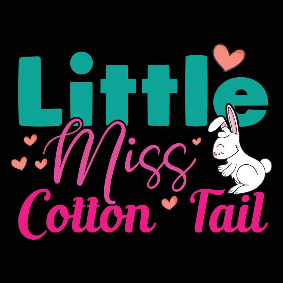 Little Miss Cotton Tail vector