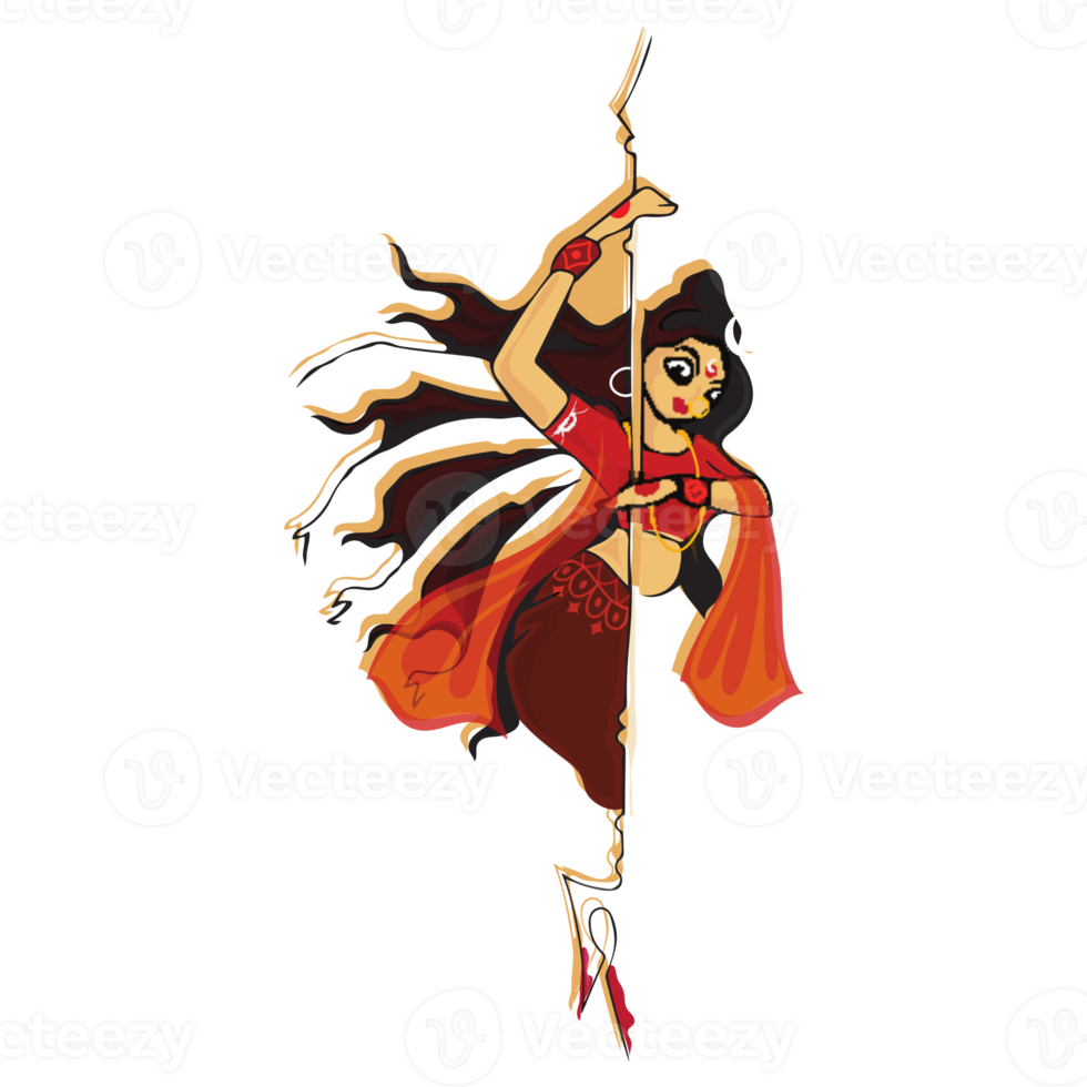 Free Fröhliche Navratri-Festfeier. durga maa-illustration 19080987 PNG ...