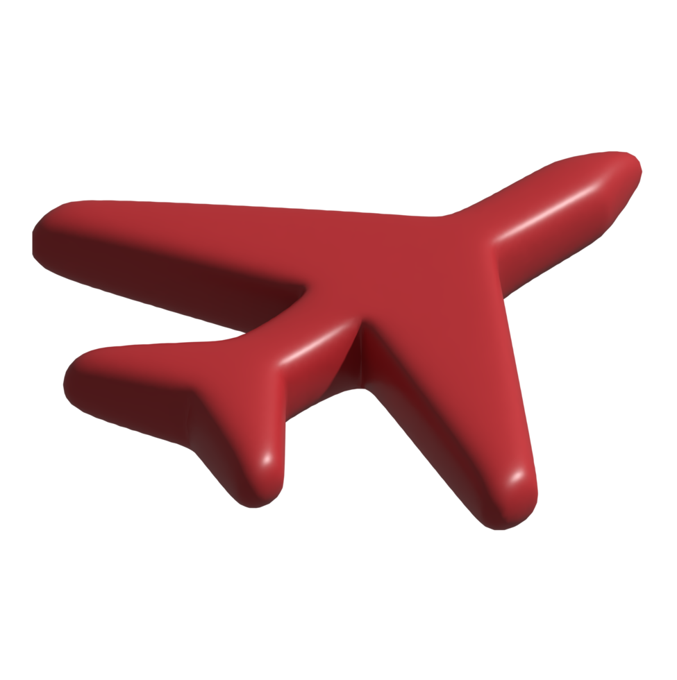 3d icon of plane png