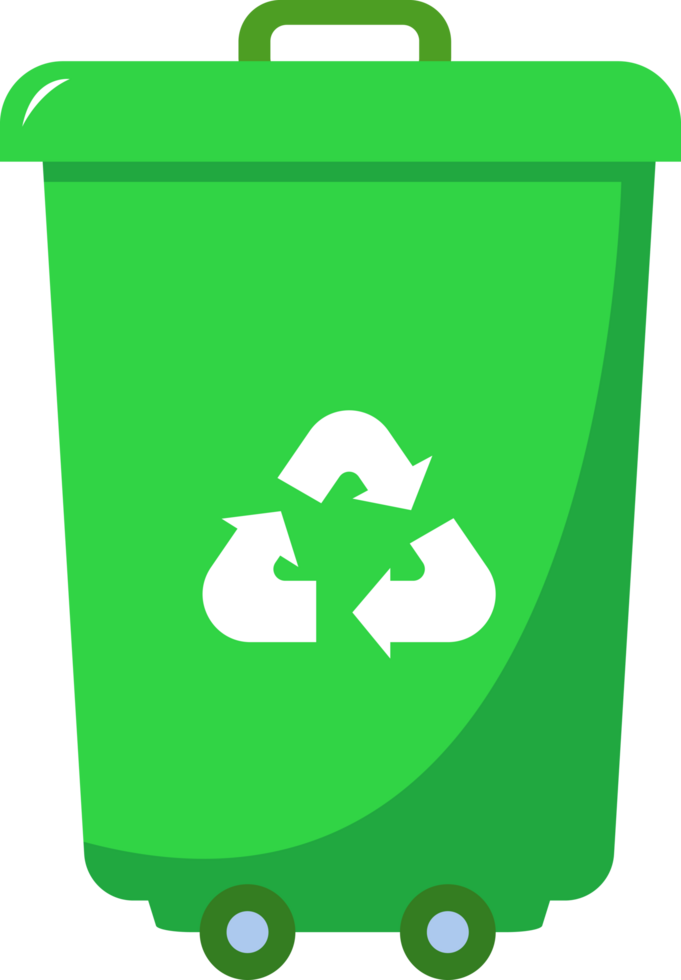 green recycle bin with recycle symbol 19081087 PNG