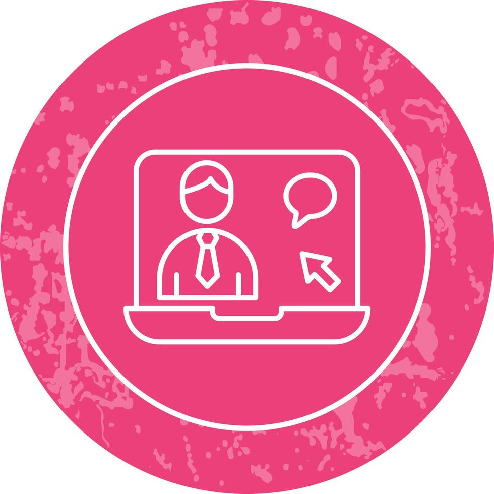 Online Interview Vector Icon