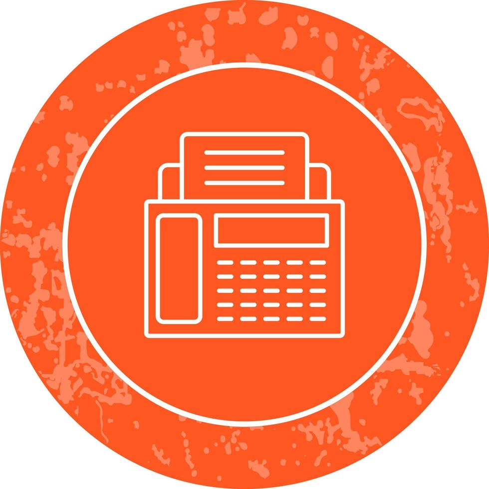 Fax Machine Vector Icon