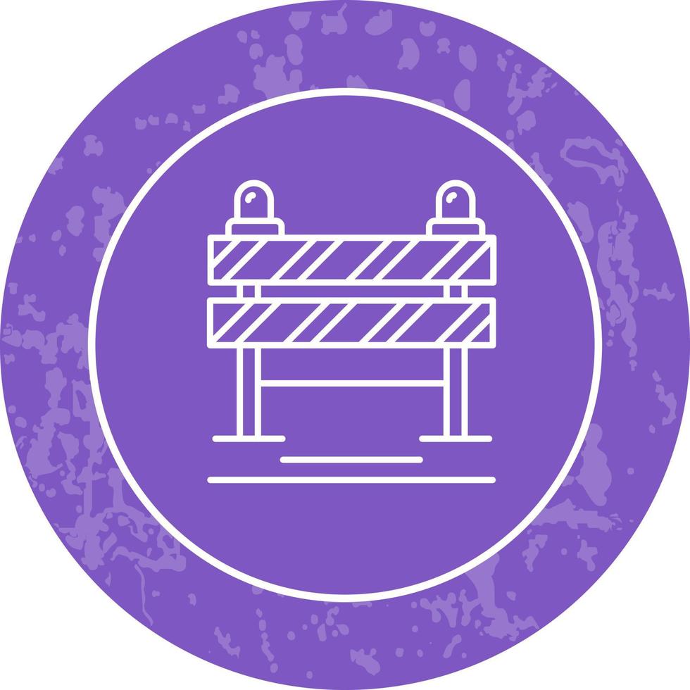 Road Blockade Vector Icon