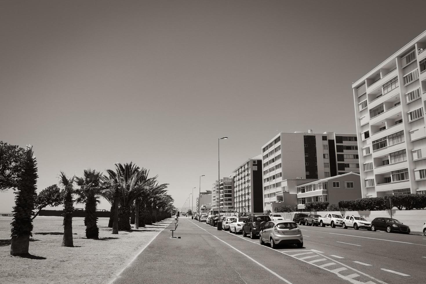 Cape Town Western Cape South Africa 2018 Street in Mouille Sea Point promenade, Cape Town, South Africa. photo