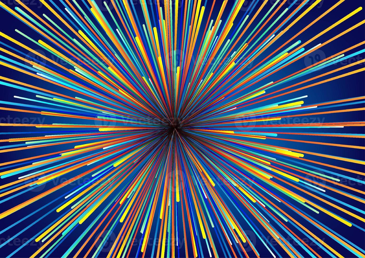 Radial lines. Radiating abstract rays, beams, rays from the center. Starburst, sunburst element. Radiating from the center of the rays. photo