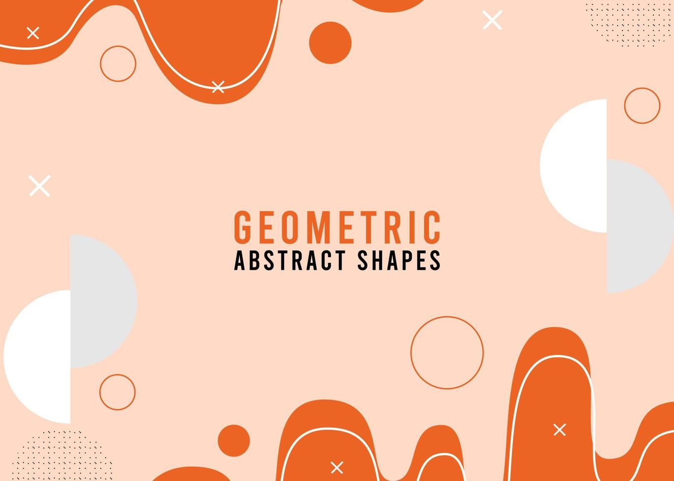 Abstract geometric shape background for powerpoint vector