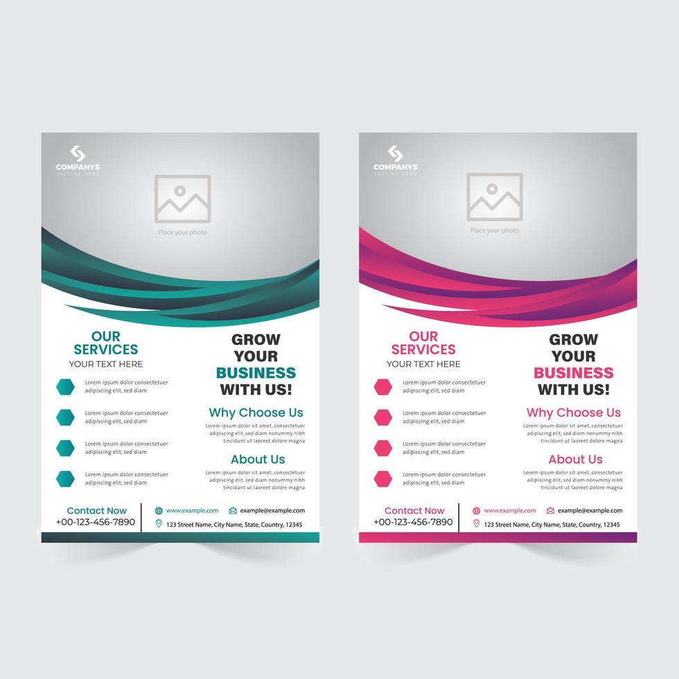 Flyer Design Template Design vector