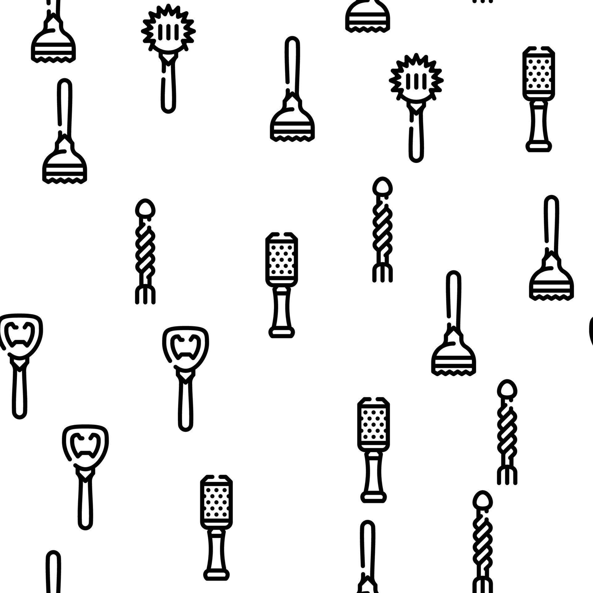 Bartender Accessory Vector Seamless Pattern 19083313 Vector Art at Vecteezy