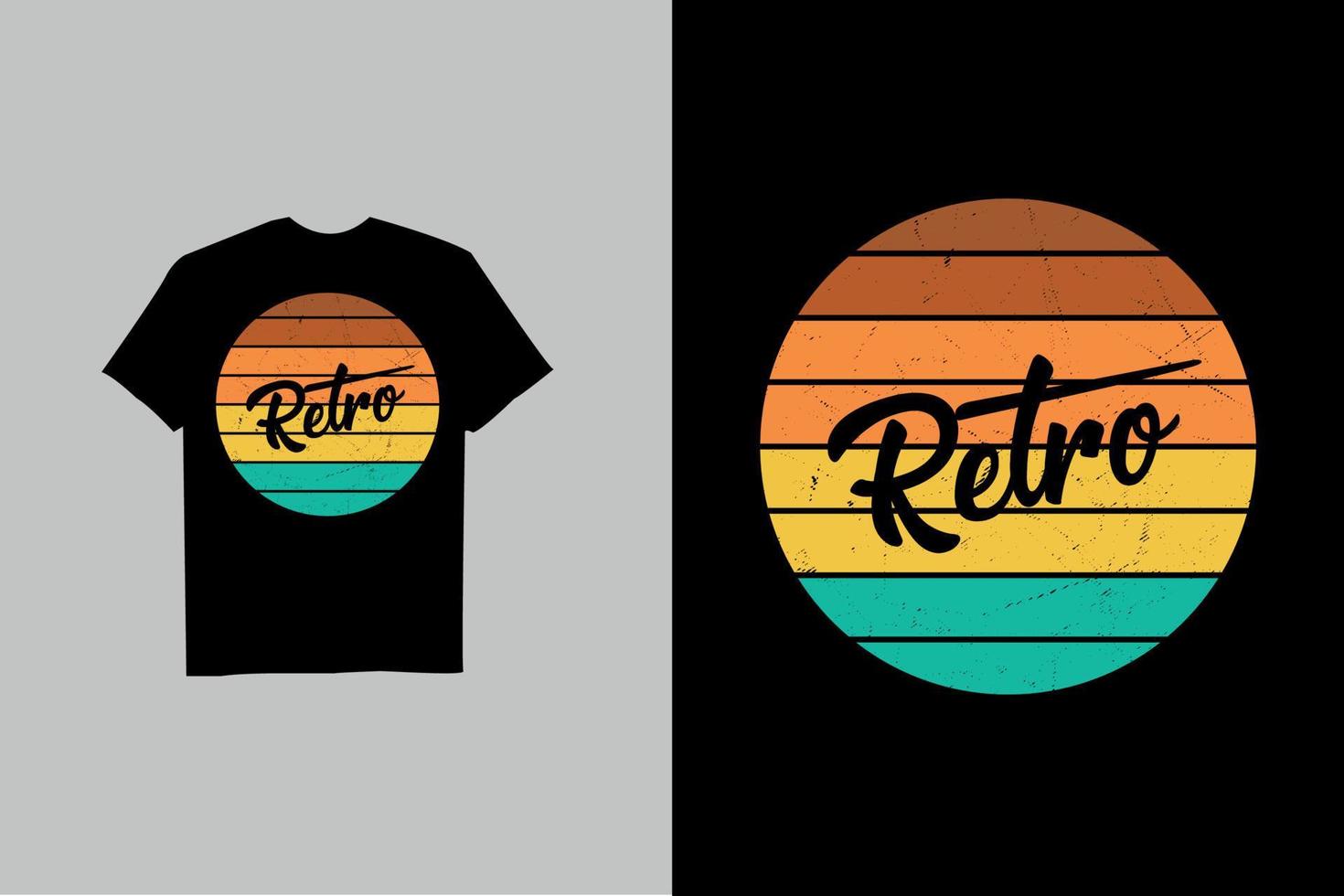 Retro Vintage T-shirt Design vector