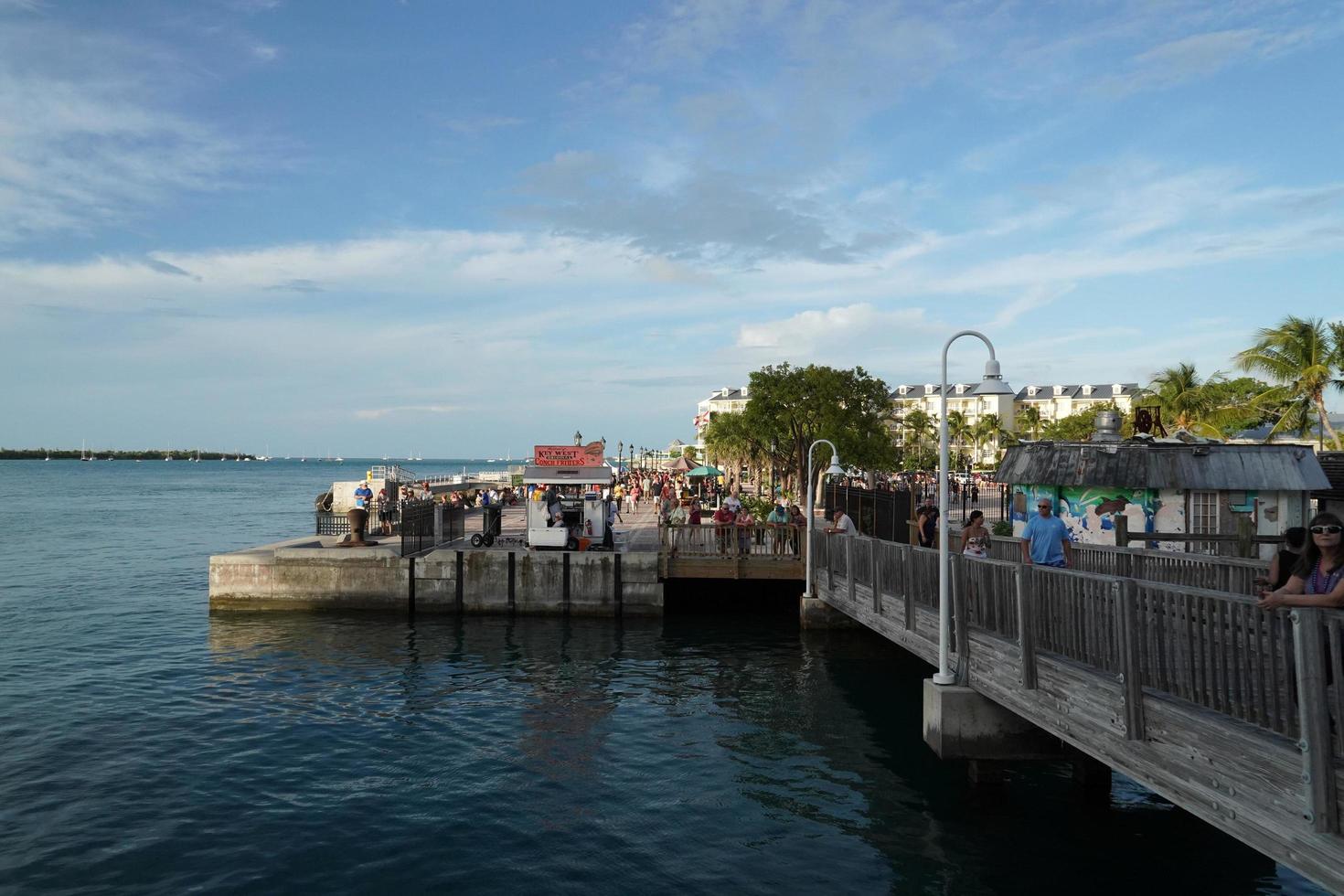 KEY WEST, USA - NOVEMBER 5, 2018 - town full of tourist for beautiful sunset photo
