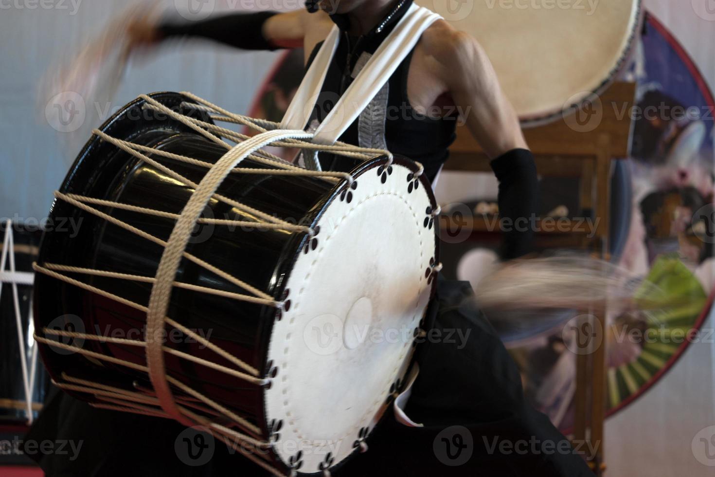 Japanese drummer in action photo