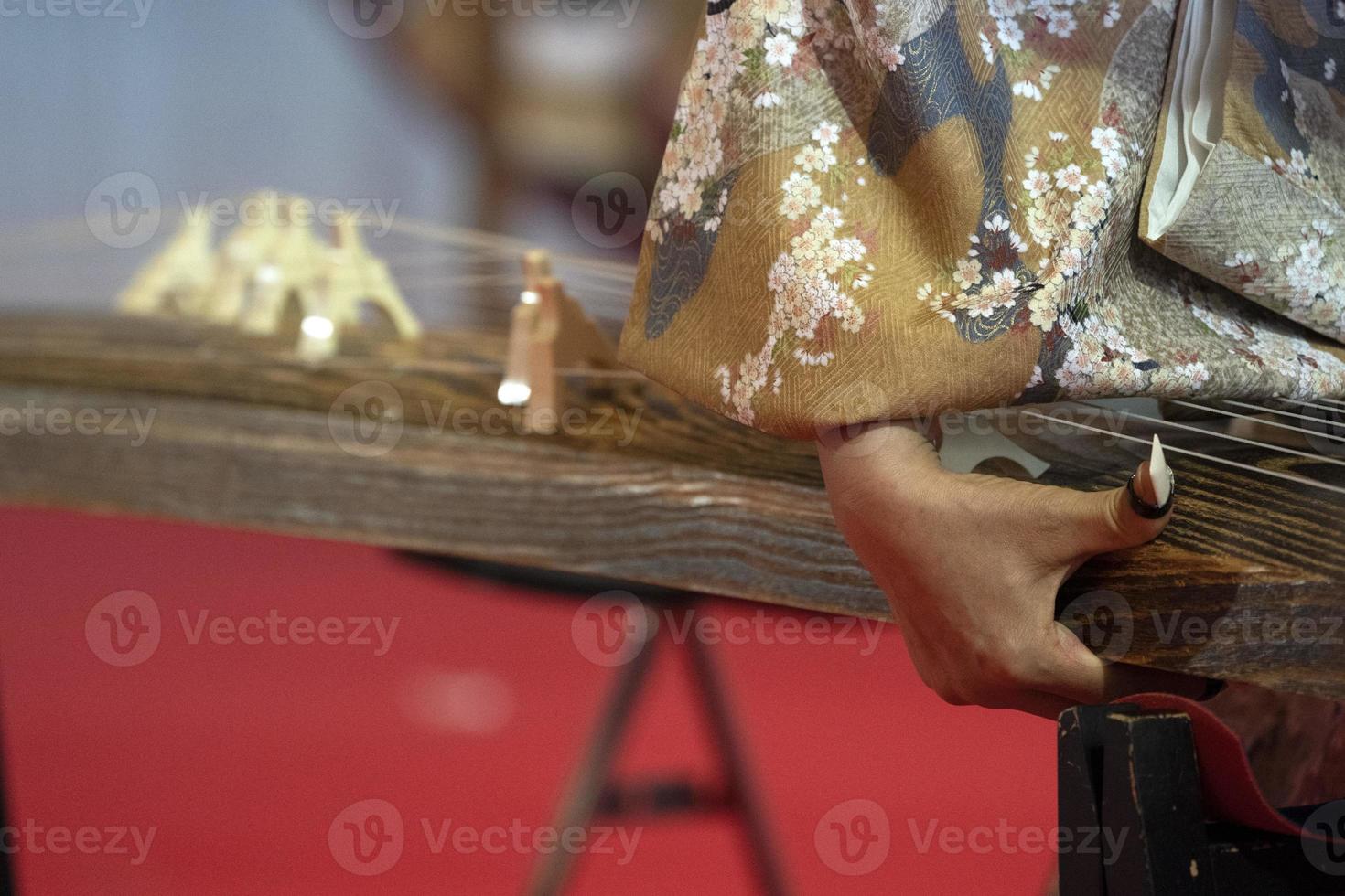 Koto japanese harp photo