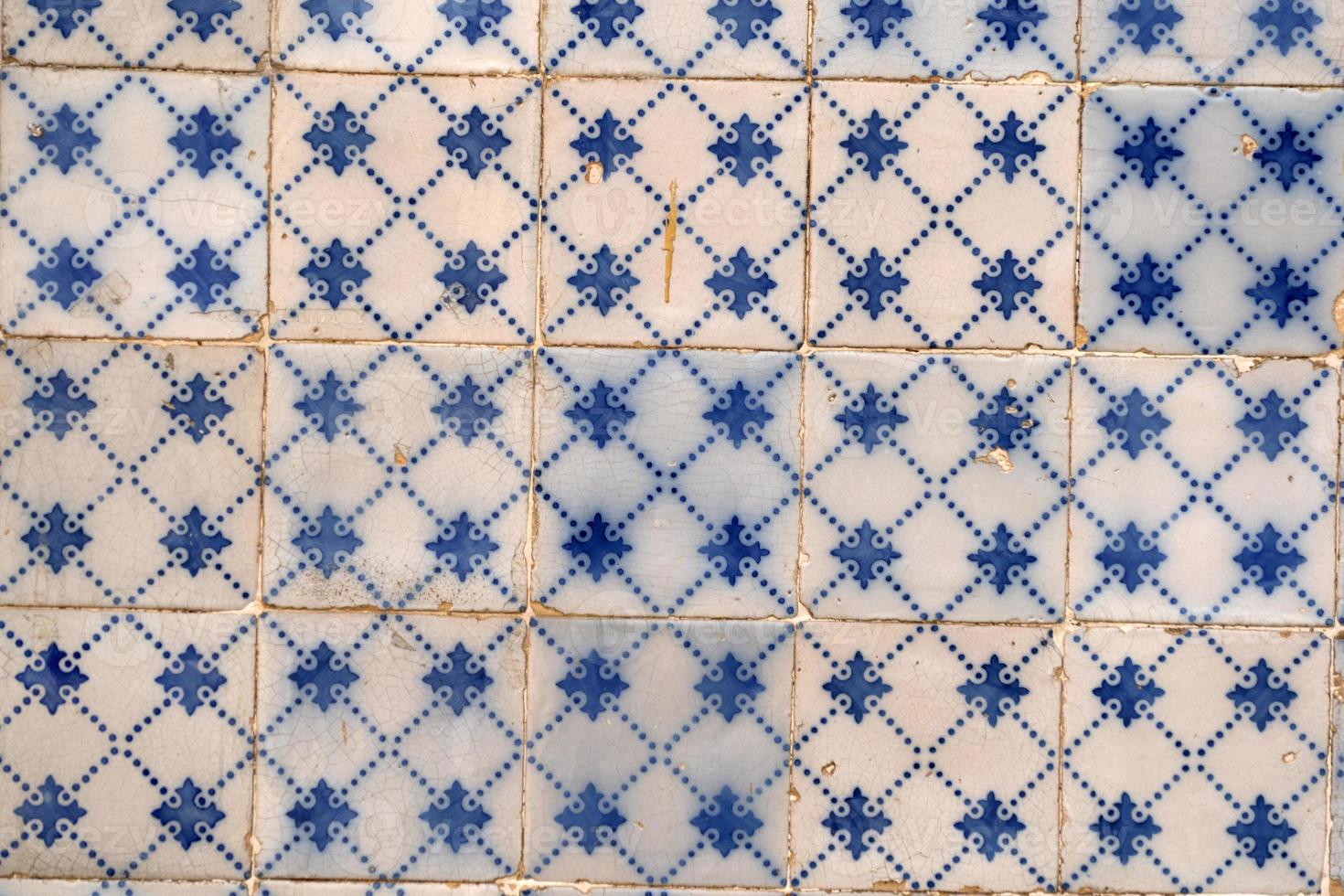 Lisbon buildings ceramic tiles photo