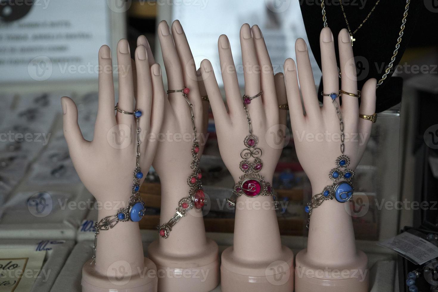 many stone pendant at the market photo