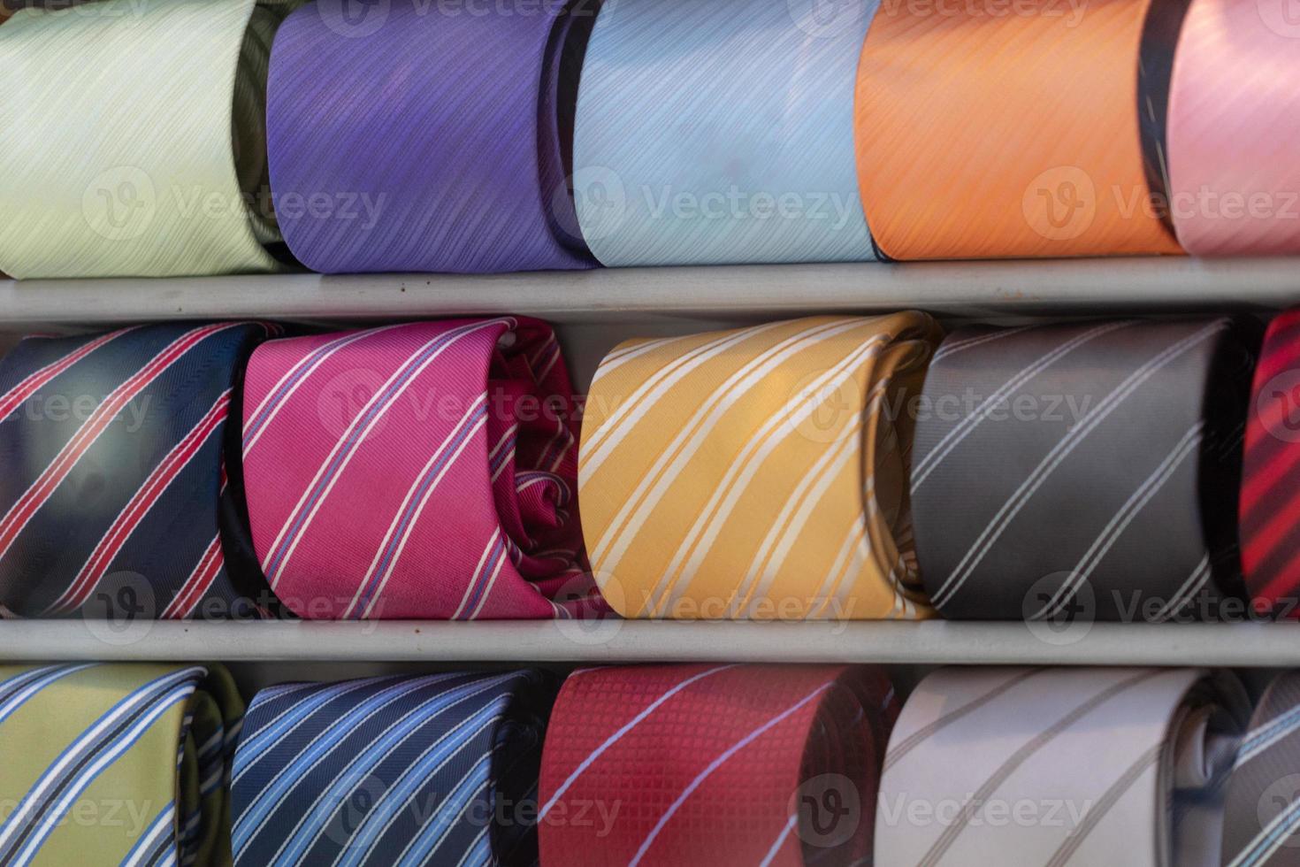 italian made in italy silk tie on display photo