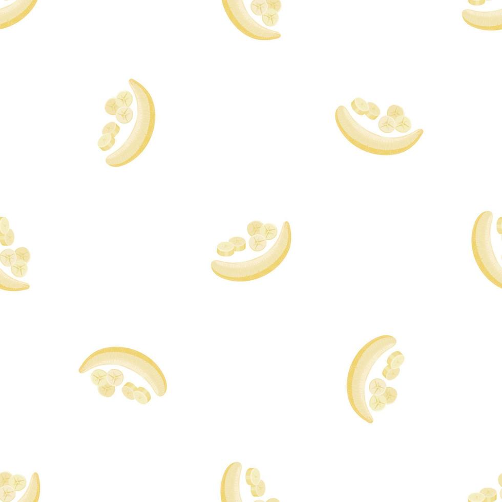 Clean banana pattern seamless vector