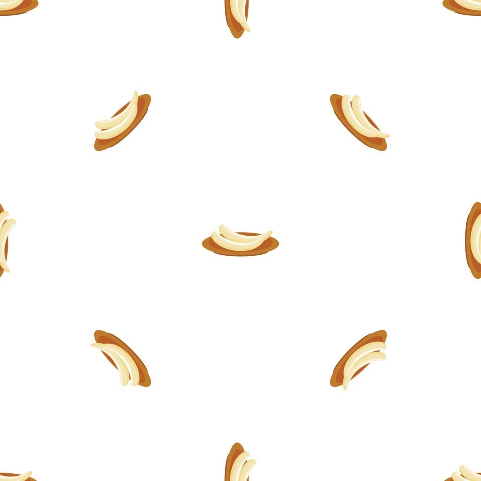 Clean banana plate pattern seamless vector