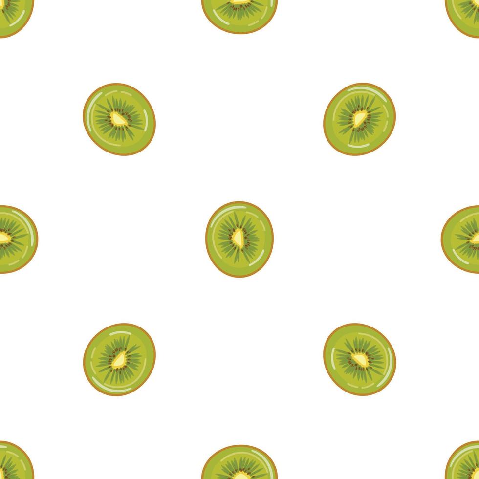 Kiwi top view pattern seamless vector