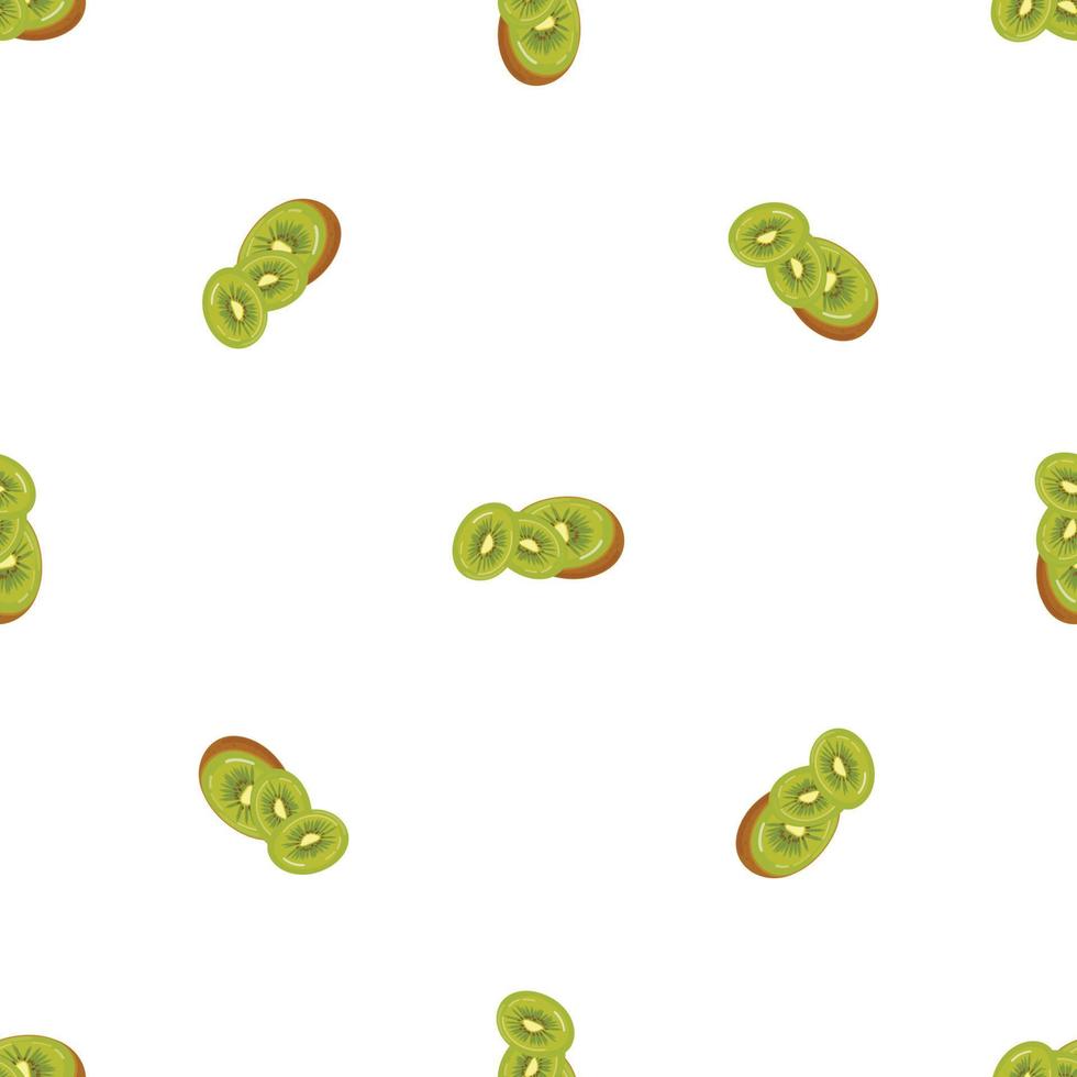 Raw kiwi pattern seamless vector