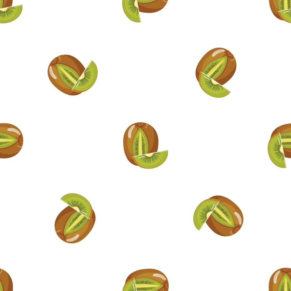 Fresh kiwi pattern seamless vector