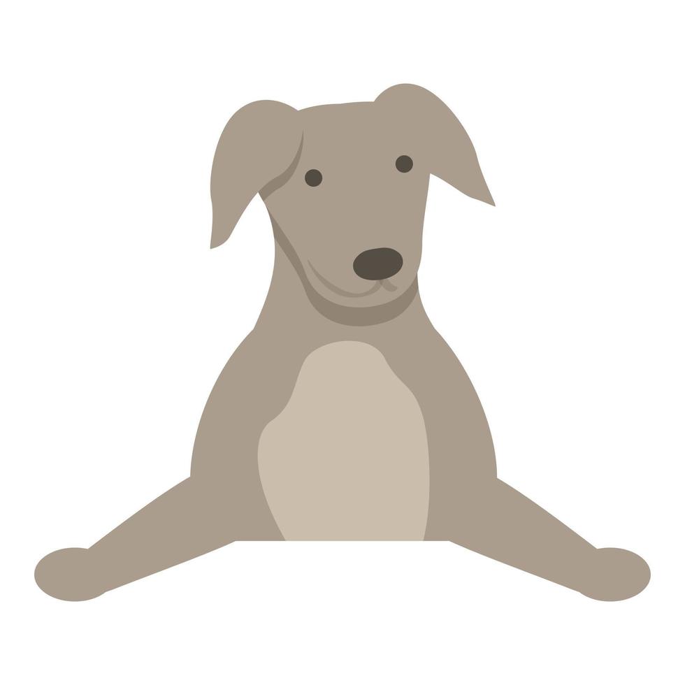 vector de dibujos animados de icono de cachorro de galgo. perro animales