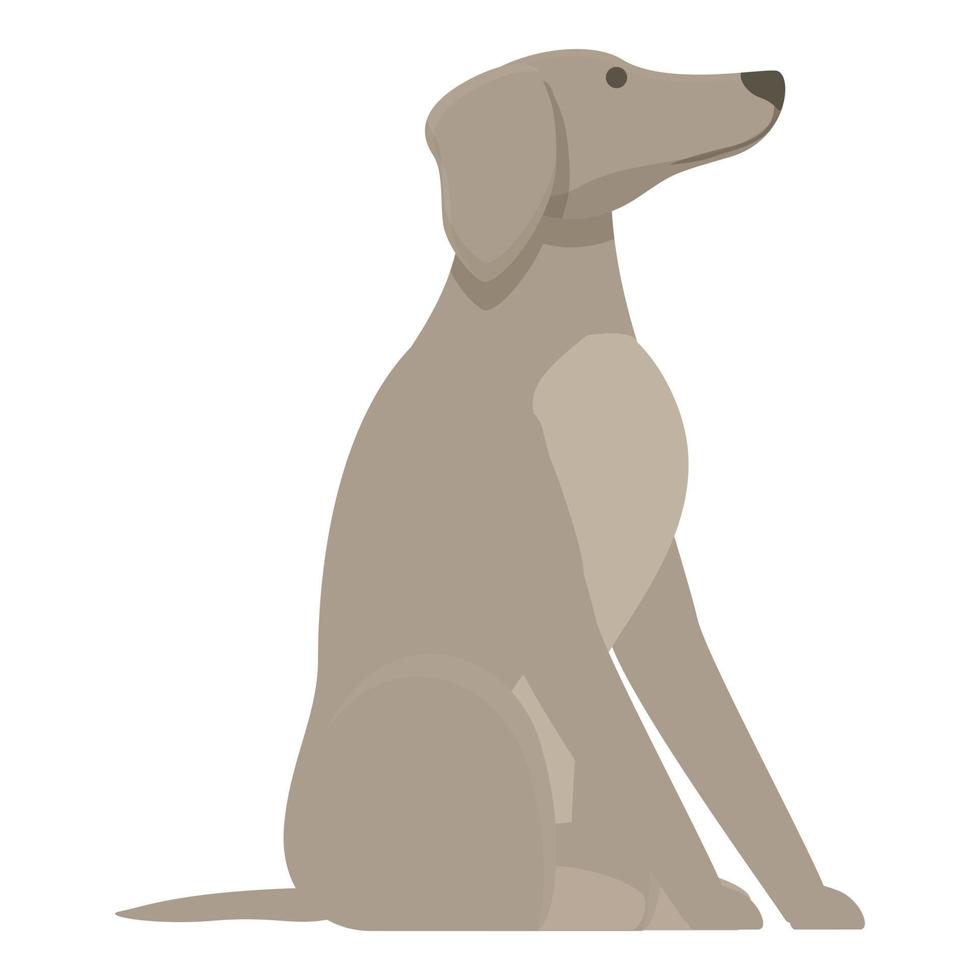 vector de dibujos animados de icono de perro. animales galgo