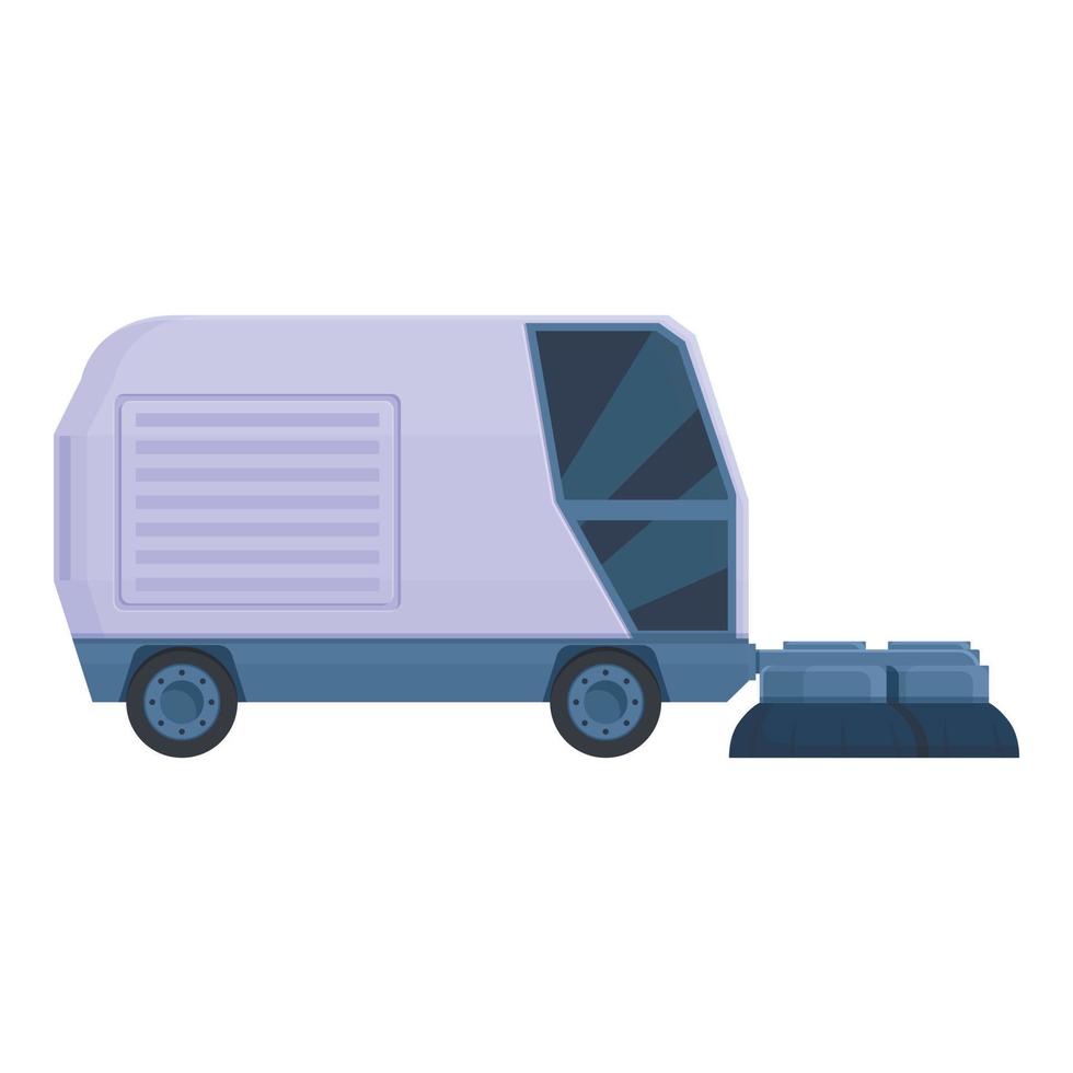 Sweeper machine icon cartoon vector. Street truck vector