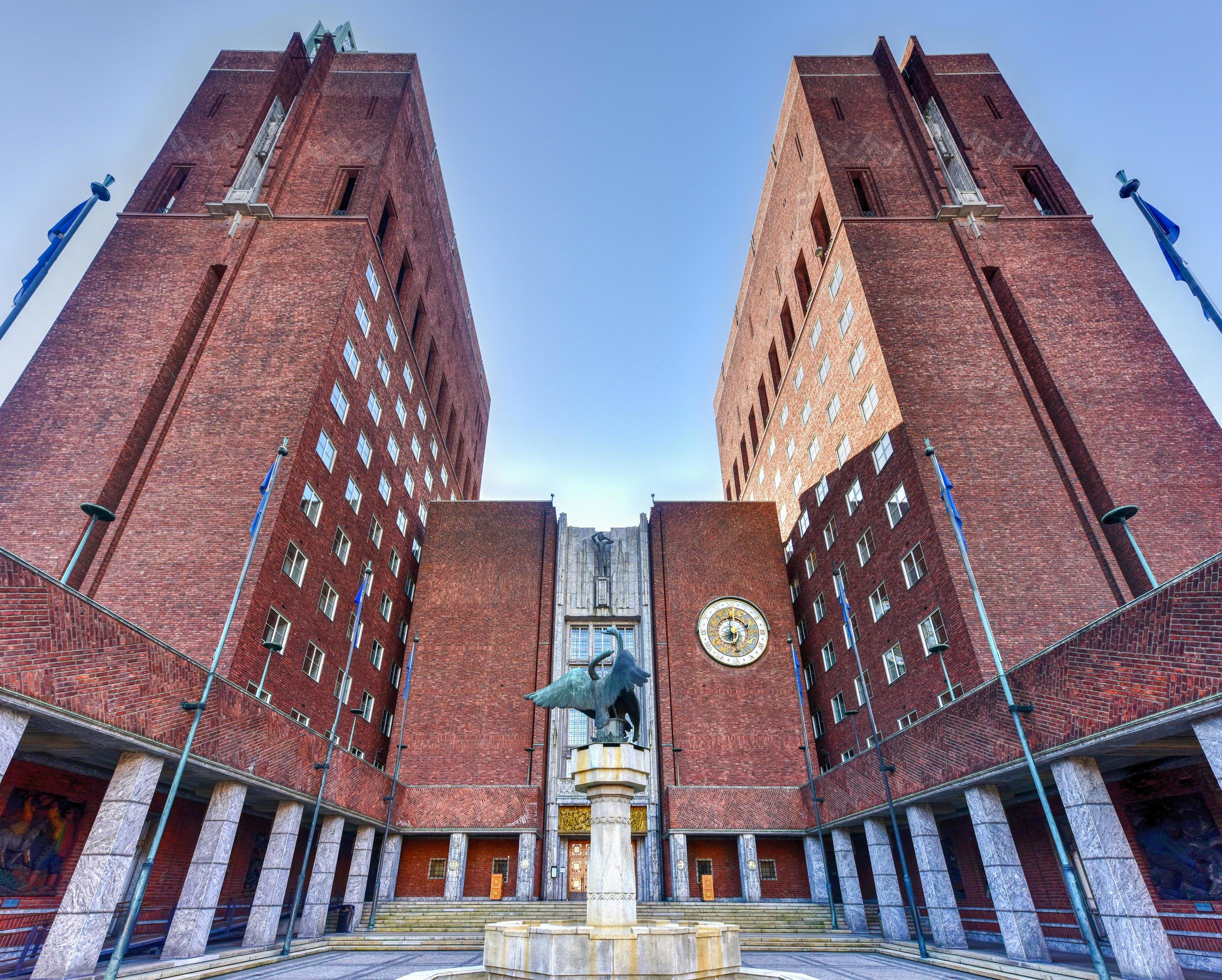 Oslo City Hall houses the city council, city administration, and art ...